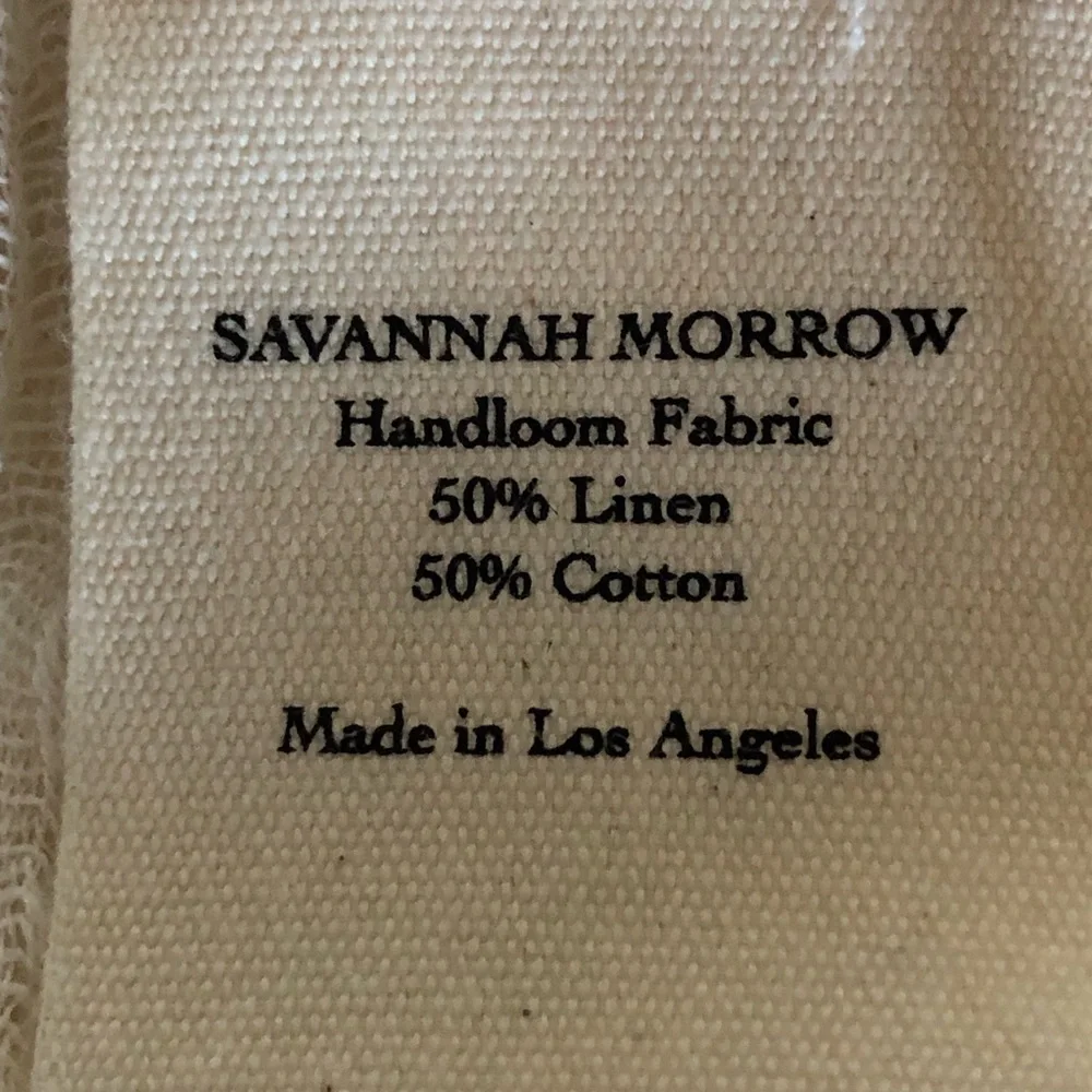 Savannah Morrow Deia Pant Ivory Linen Blend Size XXL